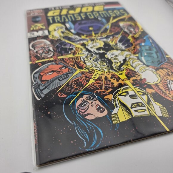 1980's Marvel Comics G.I Joe and the Transformers #3 25th Anniversary Comic Book - Picture 3 of 4